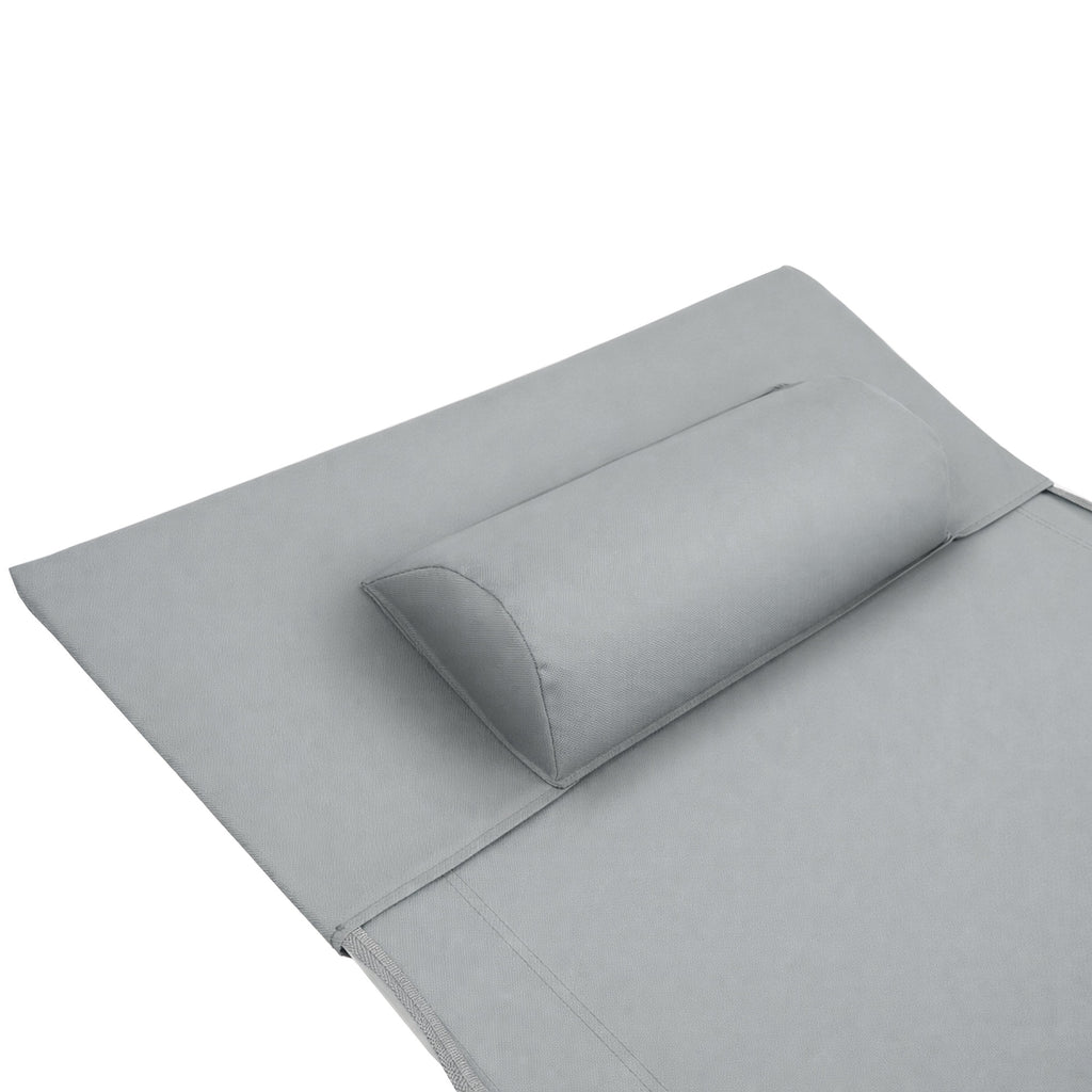 Campingliege, klappbar, bis 150 kg, inkl. Kopfkissen und Tragetasche