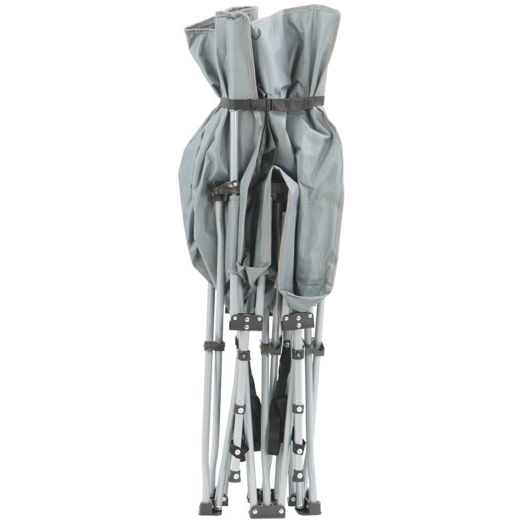 Campingliege, klappbar, bis 150 kg, inkl. Kopfkissen und Tragetasche