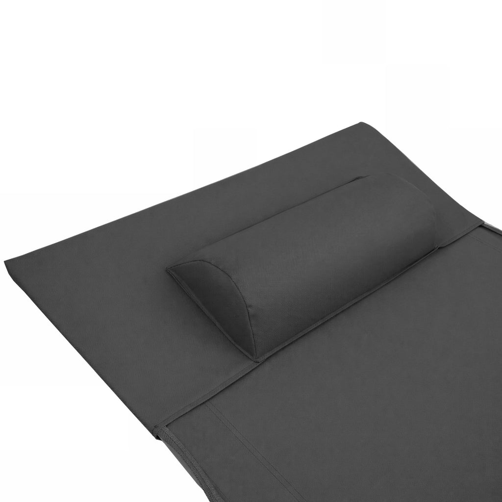 Campingliege, klappbar, bis 150 kg, inkl. Kopfkissen und Tragetasche