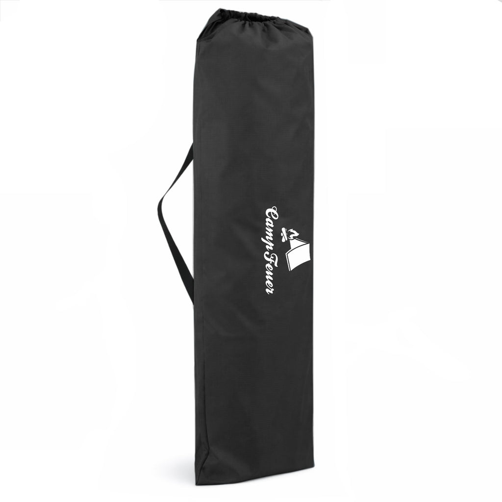 Campingliege, klappbar, bis 150 kg, inkl. Kopfkissen und Tragetasche