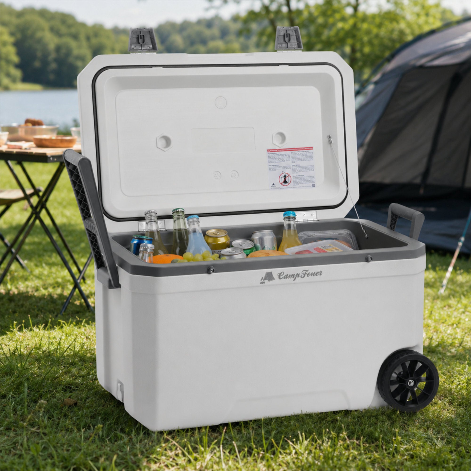 Kühlbox, 70 Liter, mit Rädern