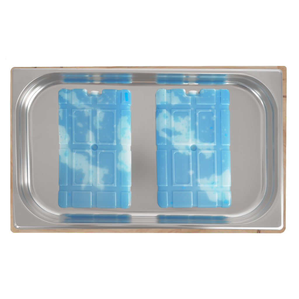 Kühl Servierplatte, 53 x 34 x 27 cm, GN 1/1, inkl. Holzrahmen