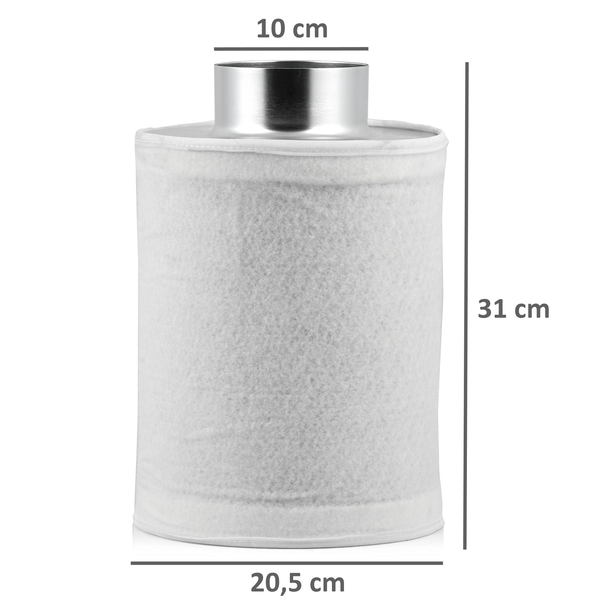 Kit de culture « Premium », Ø100 mm, comprenant un extracteur d’air, un filtre à charbon actif et un tuyau flexible.