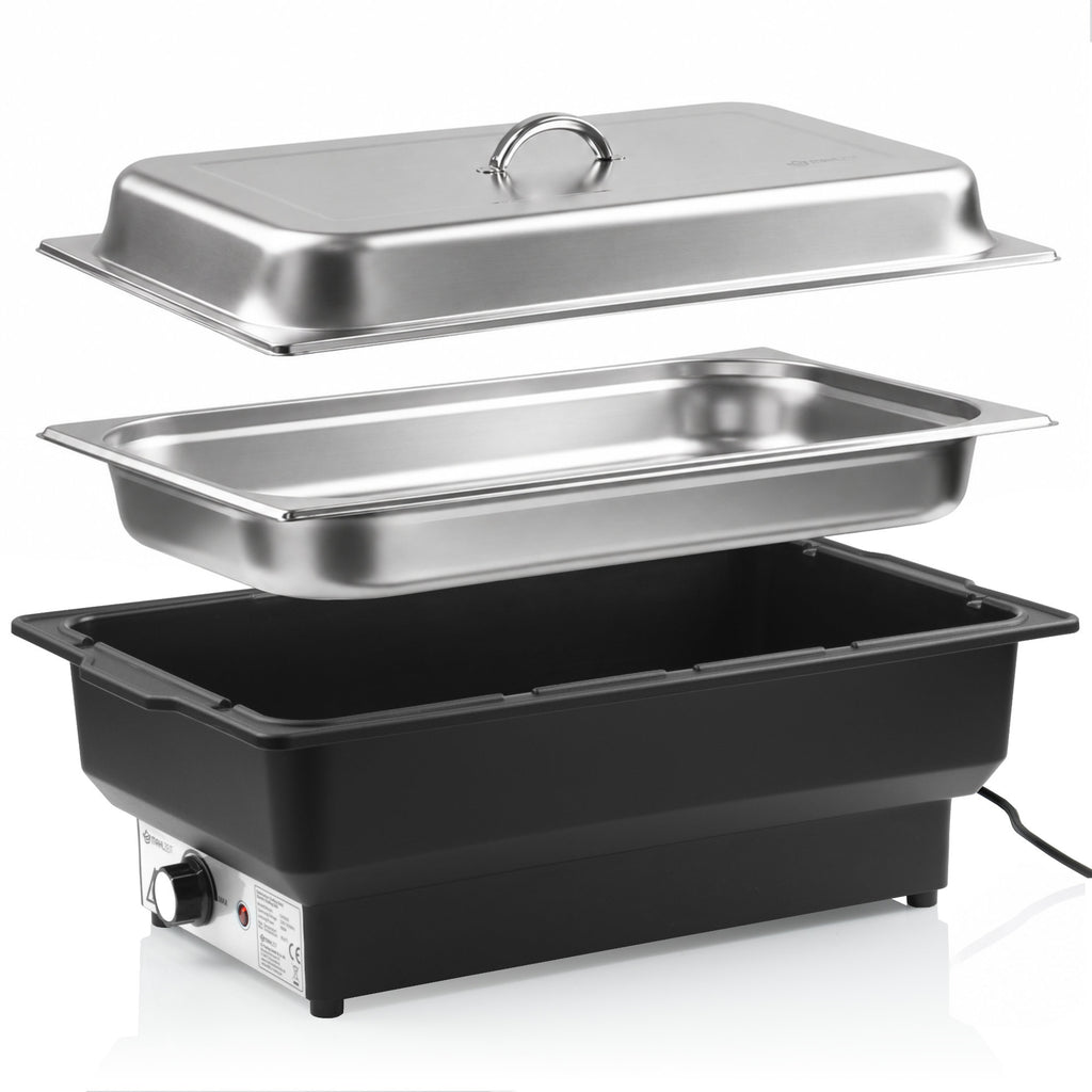 Chafing Dish, Edelstahl, 8 Liter, mit Deckel