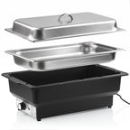 Chafing Dish, Edelstahl, 8 Liter, mit Deckel