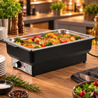 Chafing Dish, Edelstahl, 8 Liter, mit Deckel