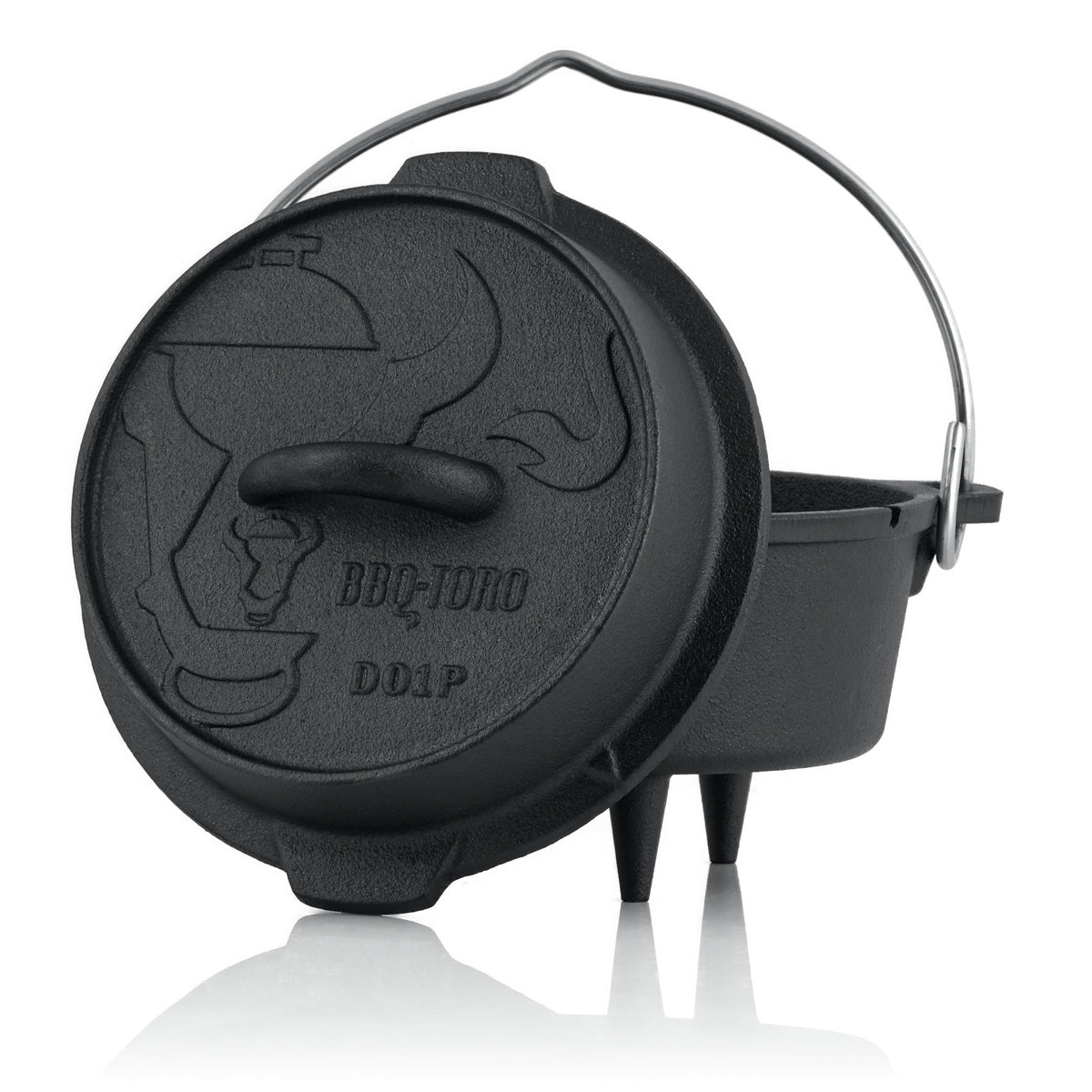 Dutch Oven "Premium", Gusseisen - 1.8 Liter / Topf mit Füße