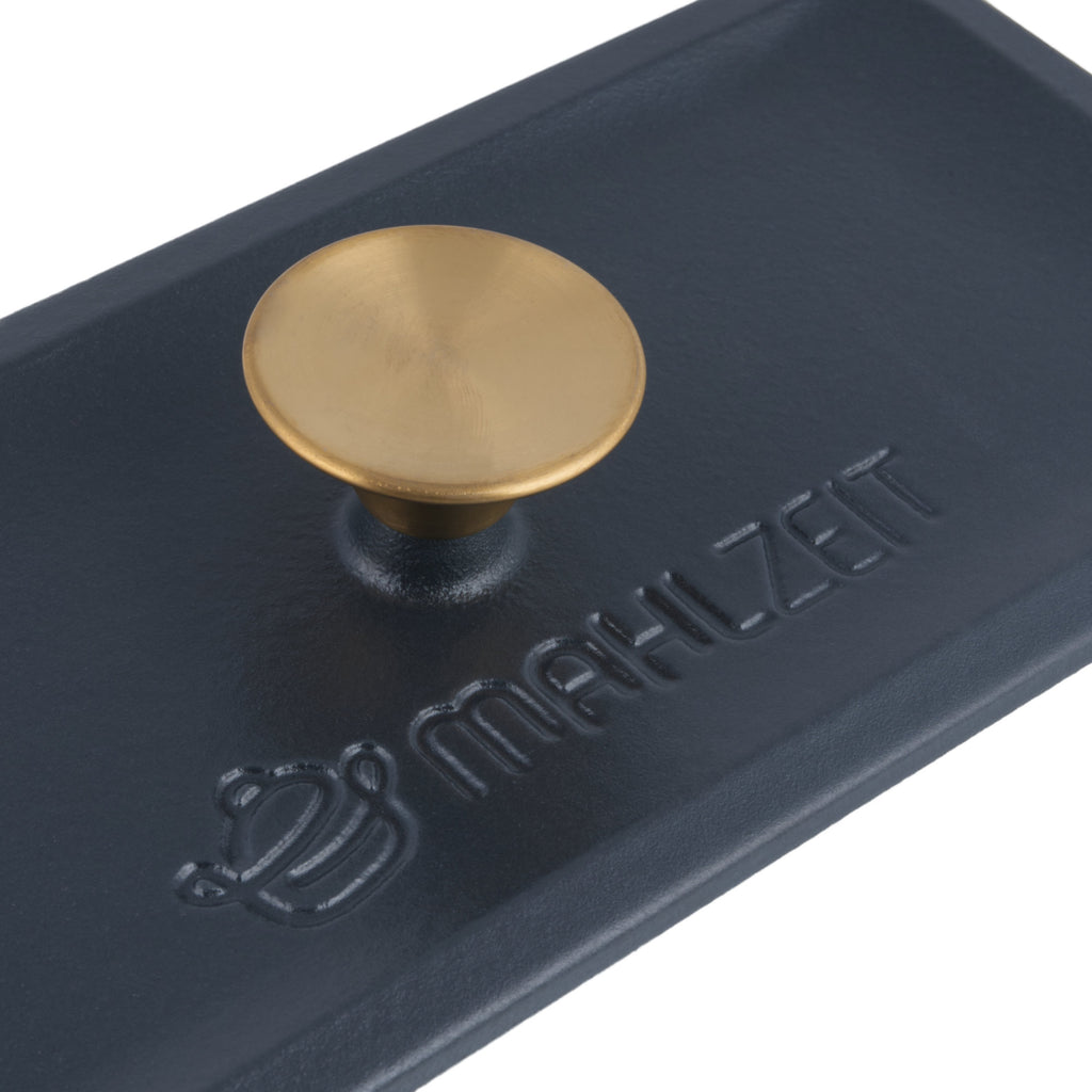 Roasting pan, 3 liters, cast iron, enamelled, including lid