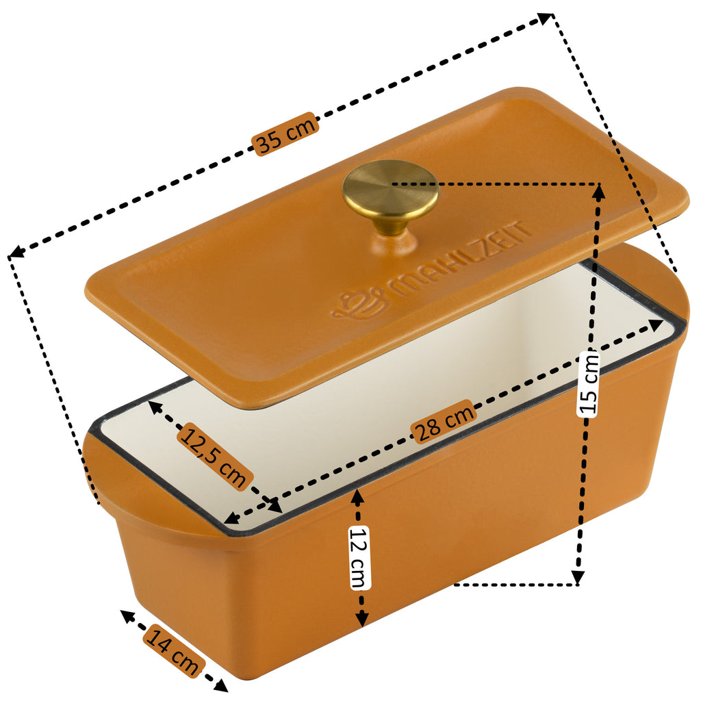 Bräter, 3 Liter, Gusseisen, emailliert, inkl. Deckel