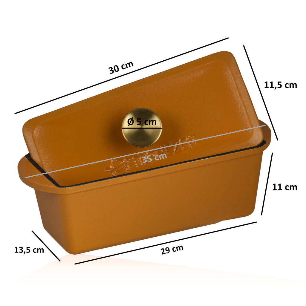 Batterie de cuisine, 3 pièces, en fonte émaillée