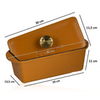 Batterie de cuisine, 3 pièces, en fonte émaillée