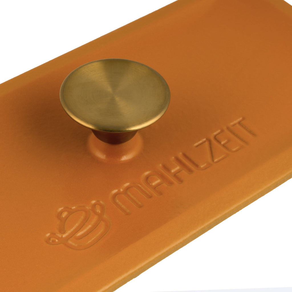 Roasting pan, 3 liters, cast iron, enamelled, including lid