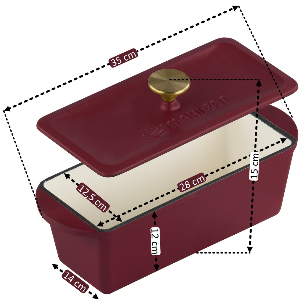 Bräter, 3 Liter, Gusseisen, emailliert, inkl. Deckel