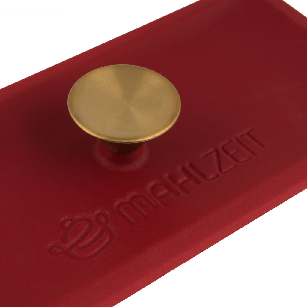 Roasting pan, 3 liters, cast iron, enamelled, including lid