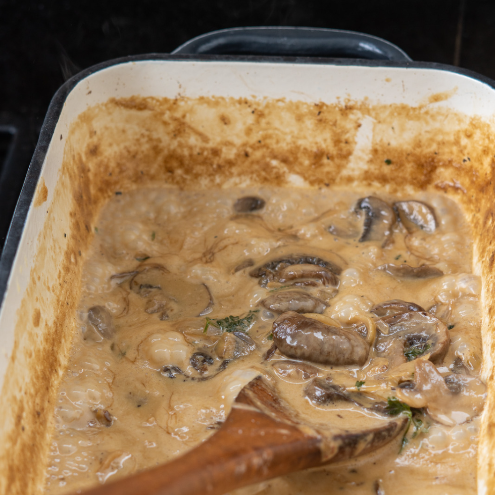 Roasting pan, 4.8 liters, cast iron, enamelled, including lid