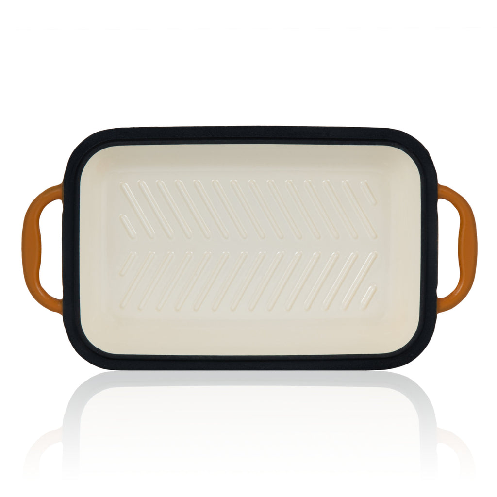 Roasting pan, 4.8 liters, cast iron, enamelled, including lid