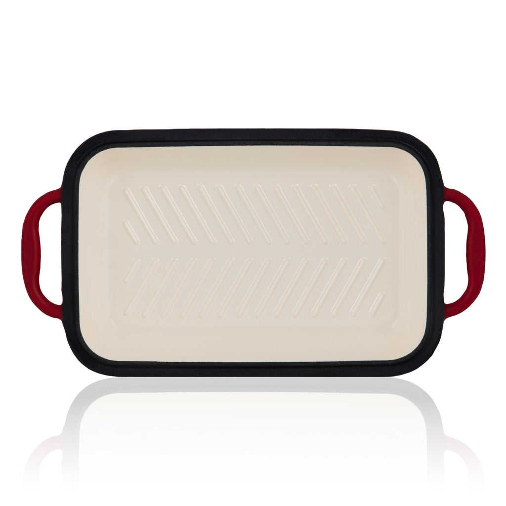 Roasting pan, 4.8 liters, cast iron, enamelled, including lid