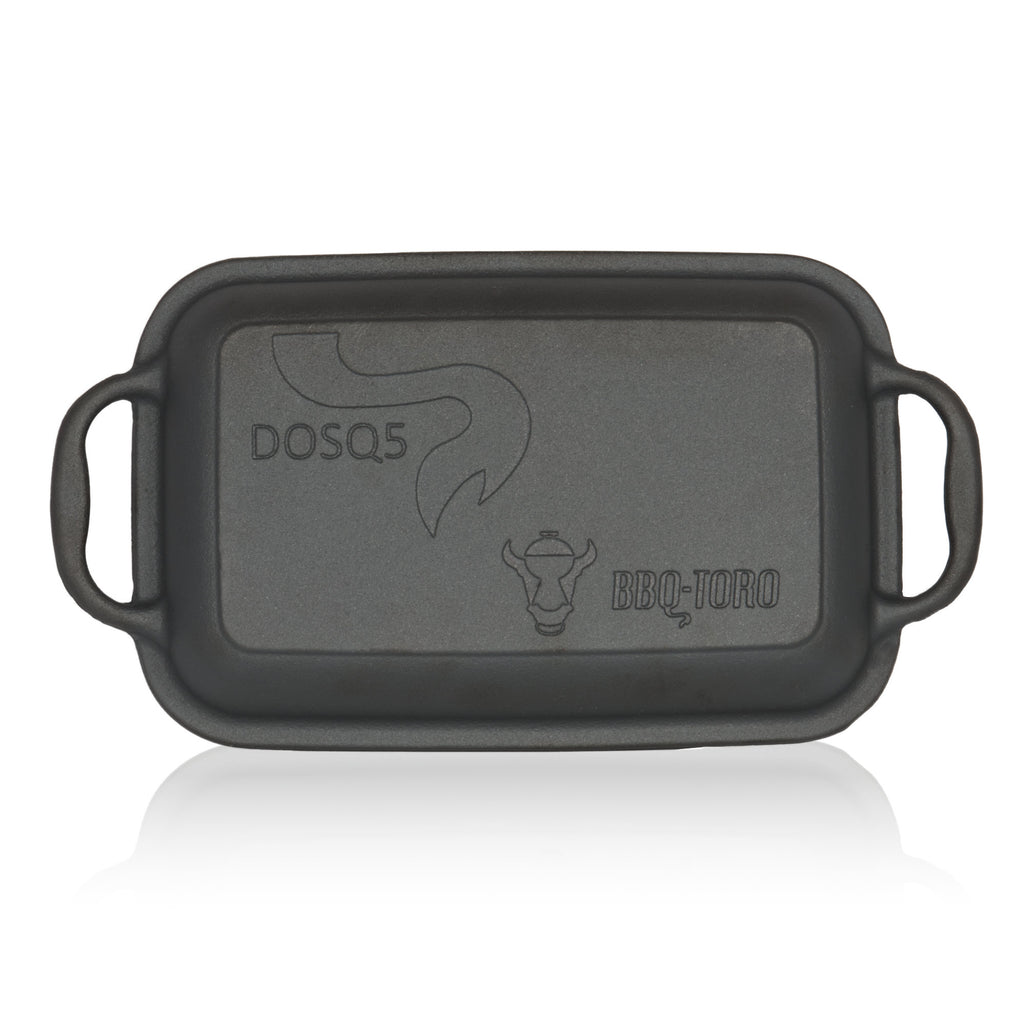 Plat à rôtir 2 en 1, 4,5 litres, en fonte, avec couvercle