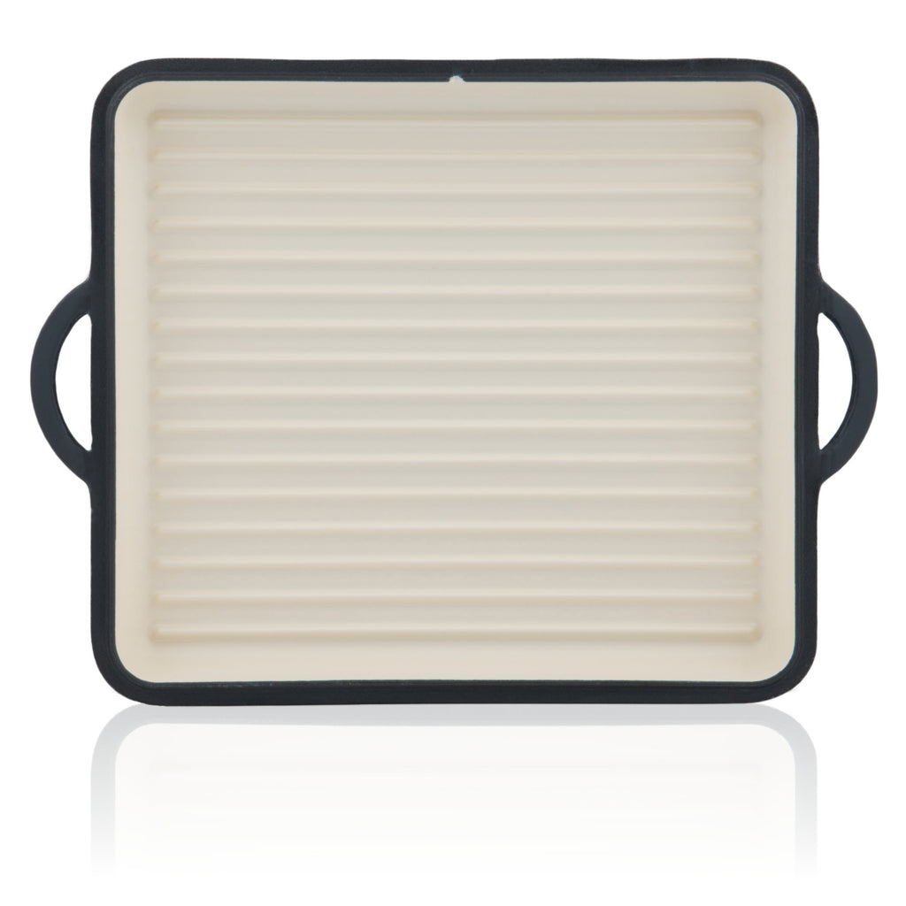 Roasting pan, 10.5 liters, cast iron, enamelled, including lid