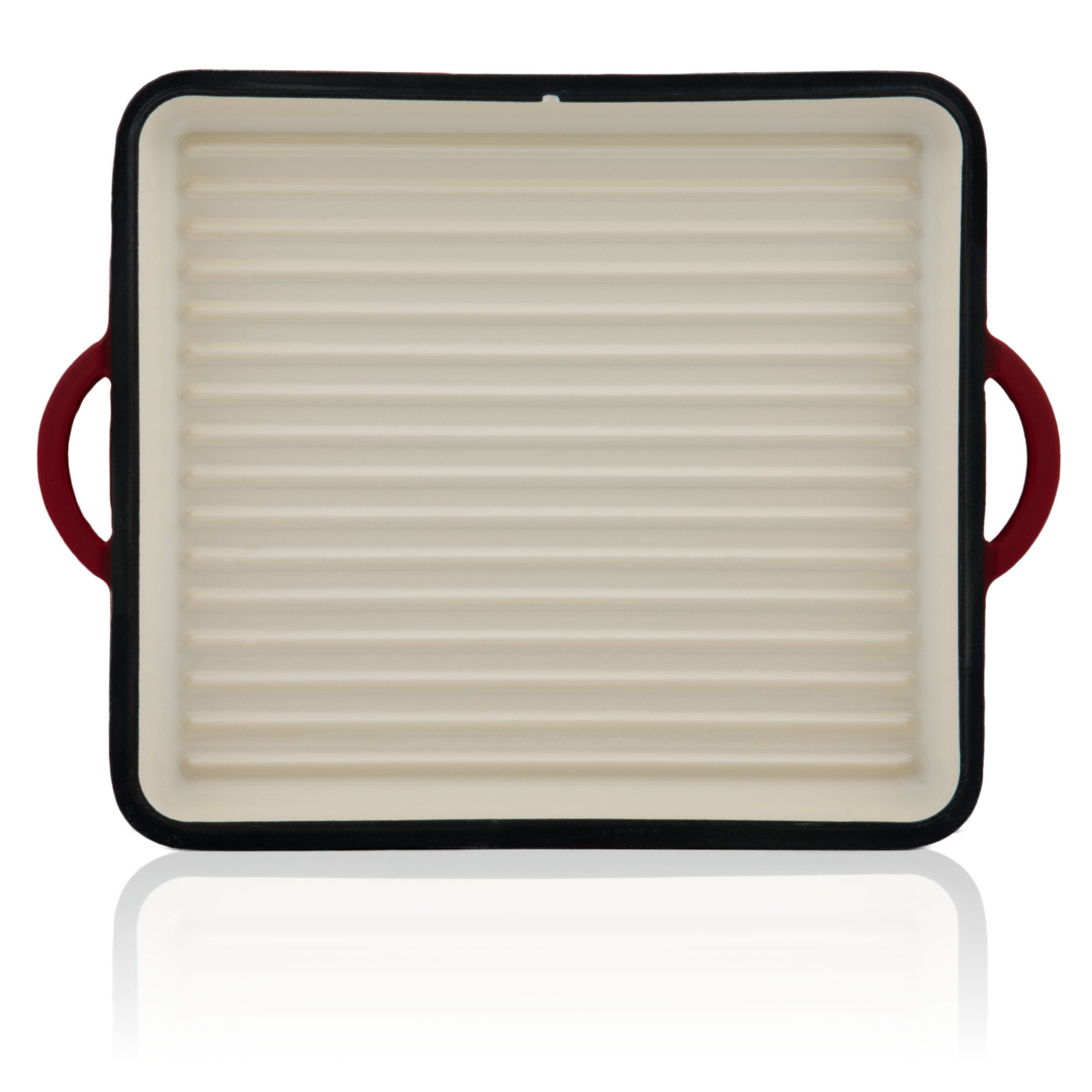 Roasting pan set, 3-piece, cast iron, enamelled