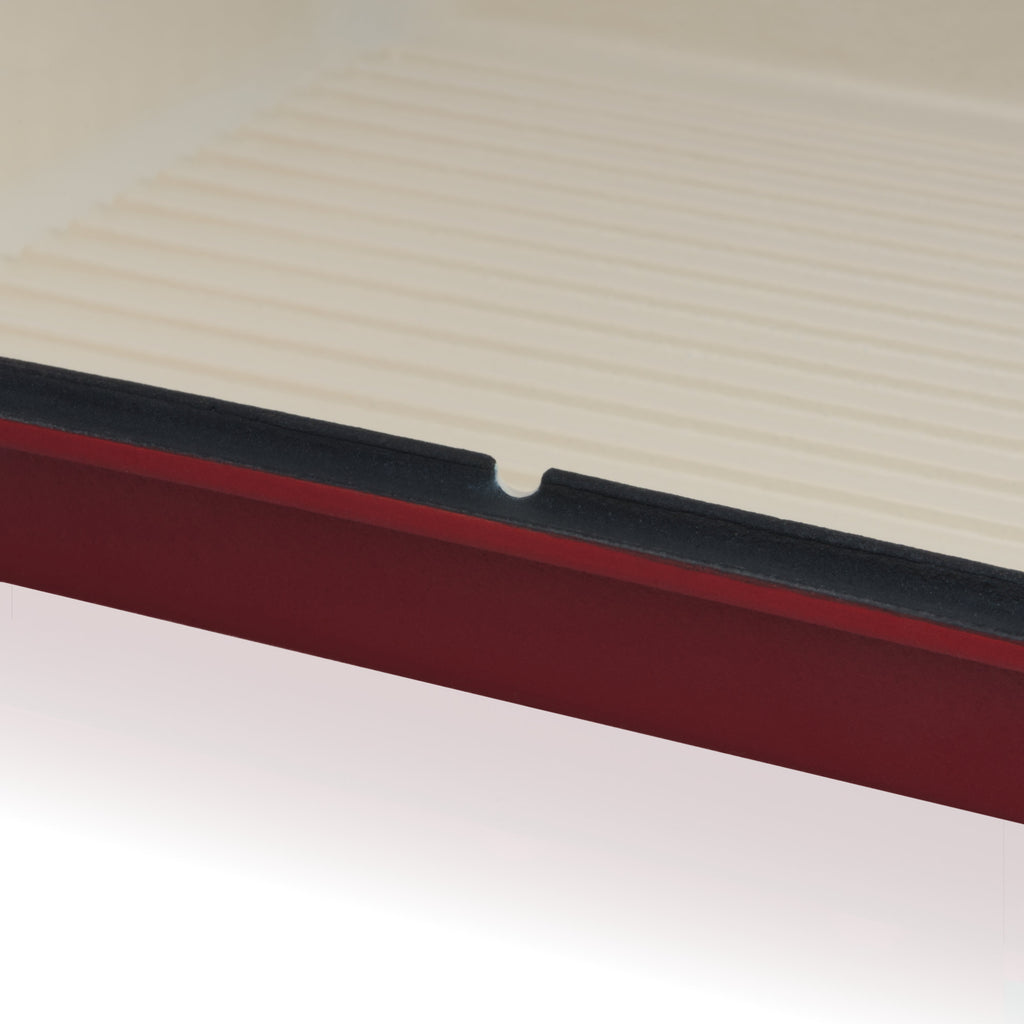 Batterie de cuisine 3 pièces en fonte émaillée, avec couvercle.