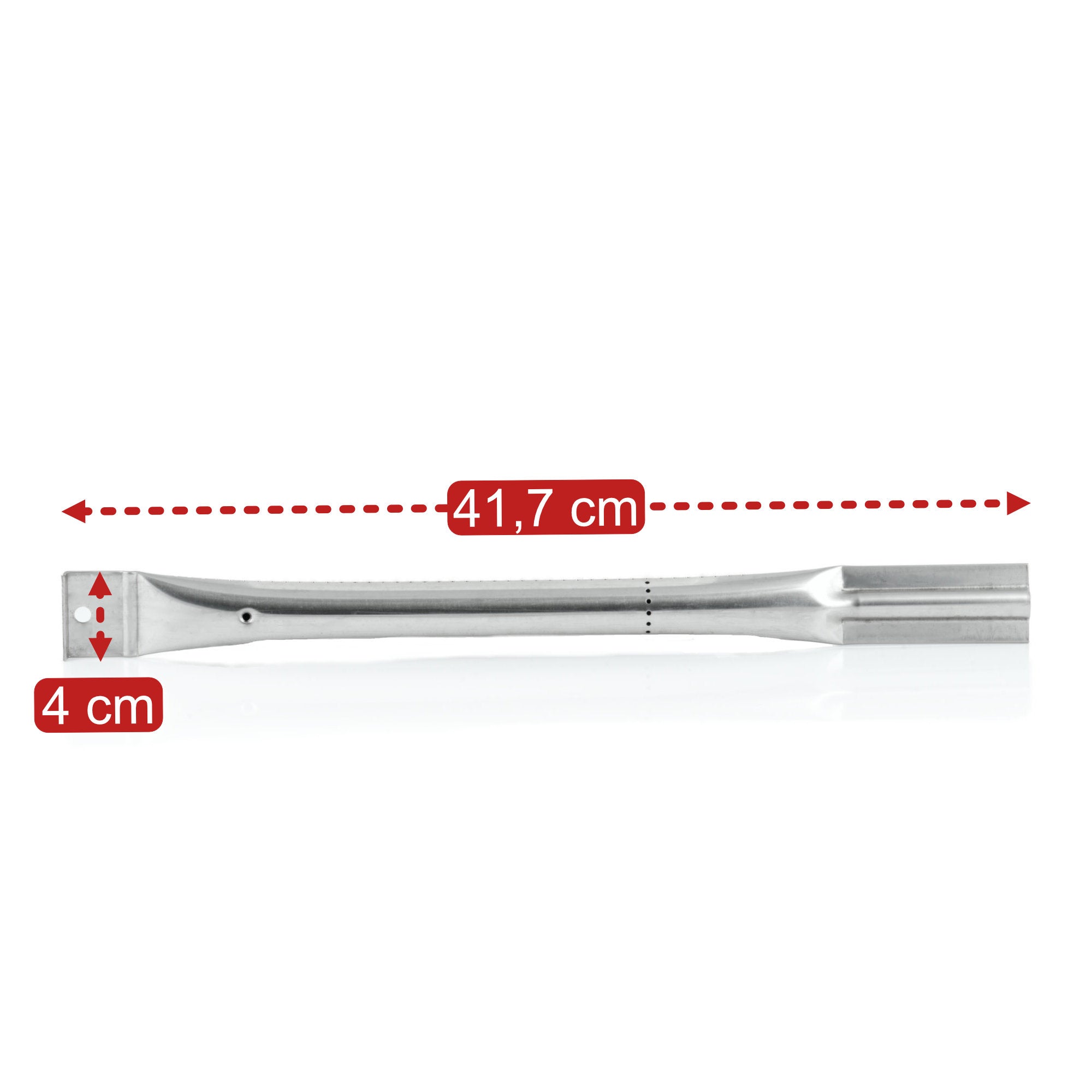 Ersatzbrenner für Gasgrill, Edelstahl, 41,7 x 4 cm