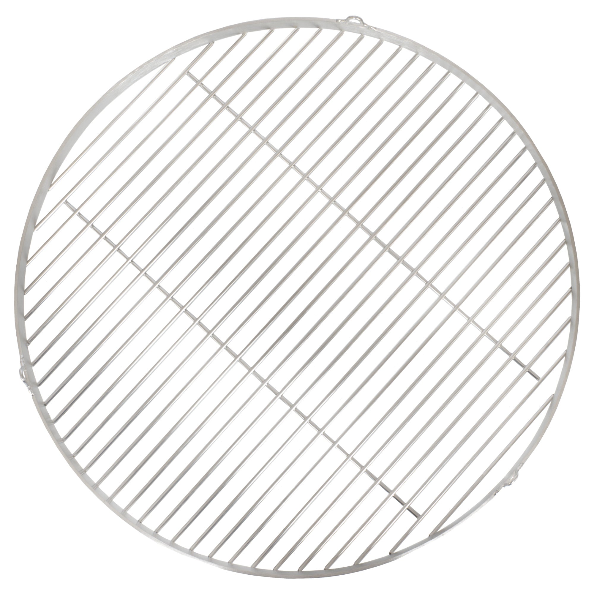 Grille de barbecue ronde en acier inoxydable avec suspension par corde