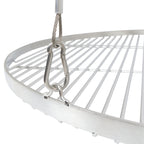 Grill grate, stainless steel, round, including rope suspension