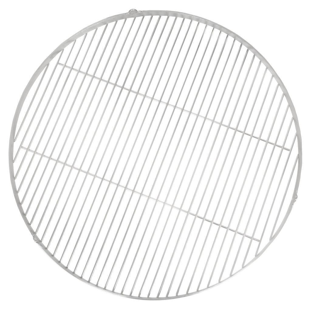 Grille de barbecue ronde en acier inoxydable avec suspension par corde