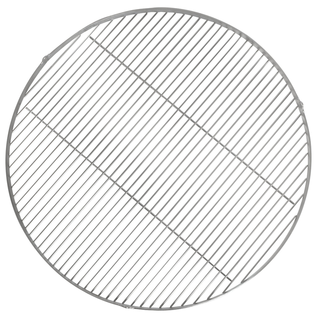 Grille de barbecue ronde en acier inoxydable avec suspension par corde