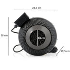 Ventilateur électrique en ligne pour tentes de culture, 345 m³/h, Ø 100 mm