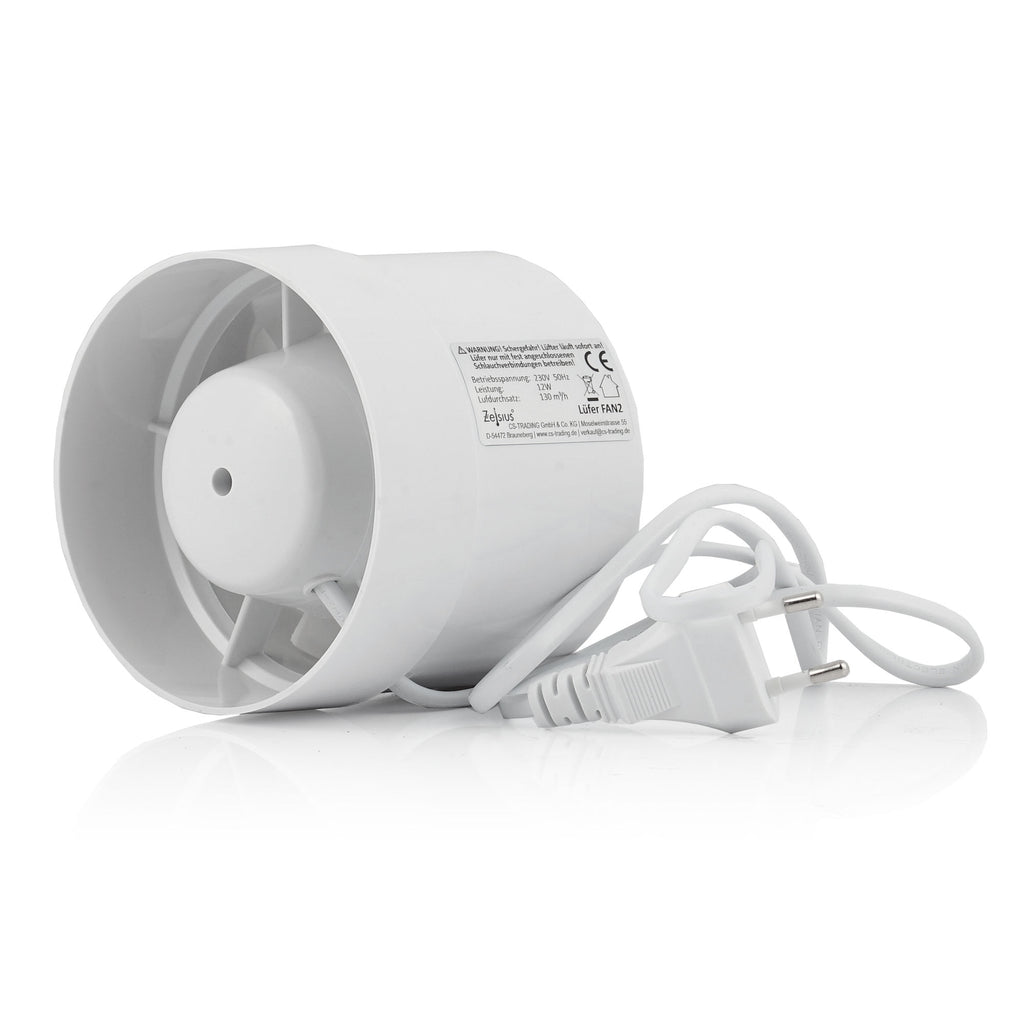 Kit de culture « Basique », Ø100 mm, comprenant un extracteur d’air, un filtre à charbon actif et un tuyau flexible.
