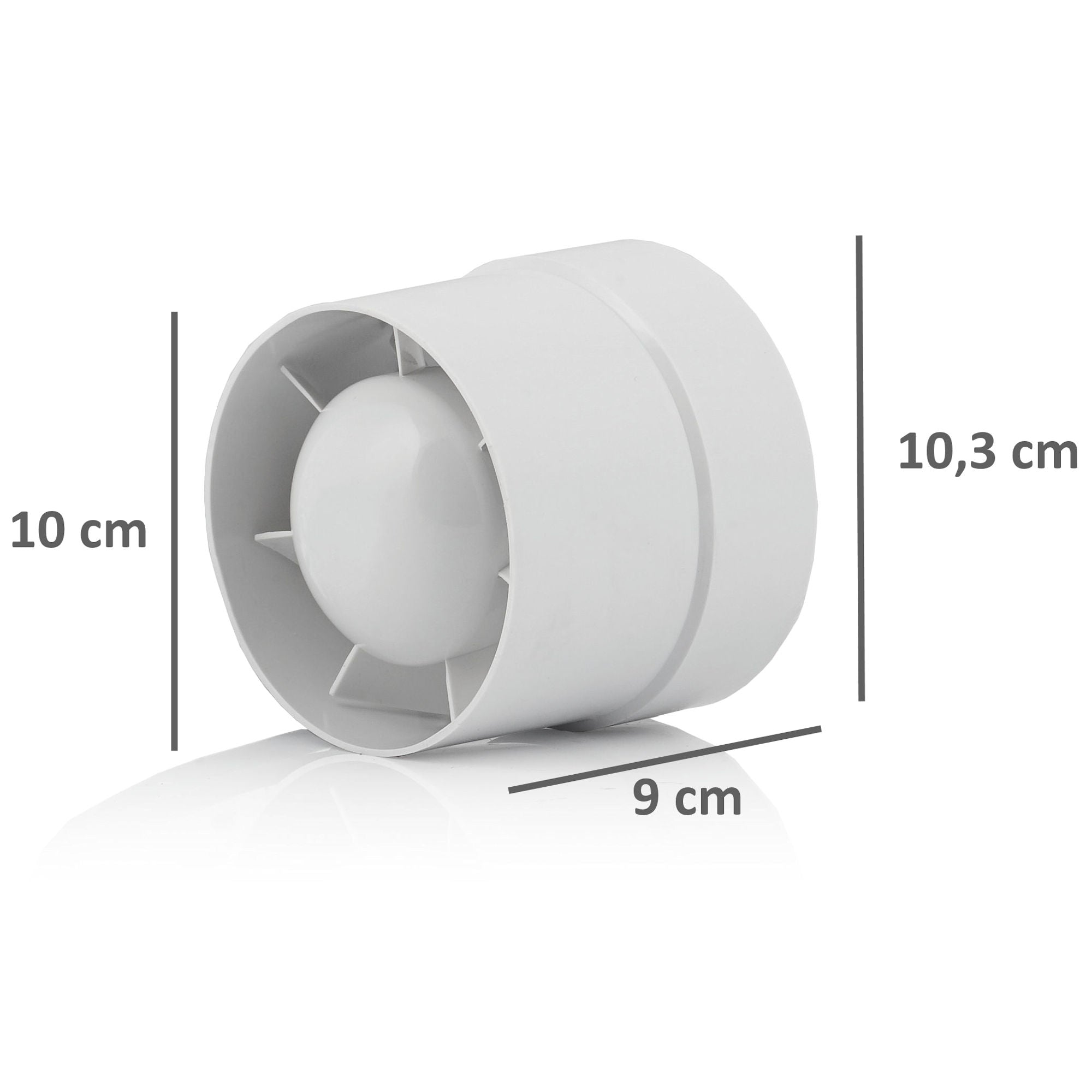 Kit de culture « Basique », Ø100 mm, comprenant un extracteur d’air, un filtre à charbon actif et un tuyau flexible.