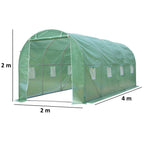 Foil greenhouse, (H) 2 m, galvanized steel tube, PE mesh film