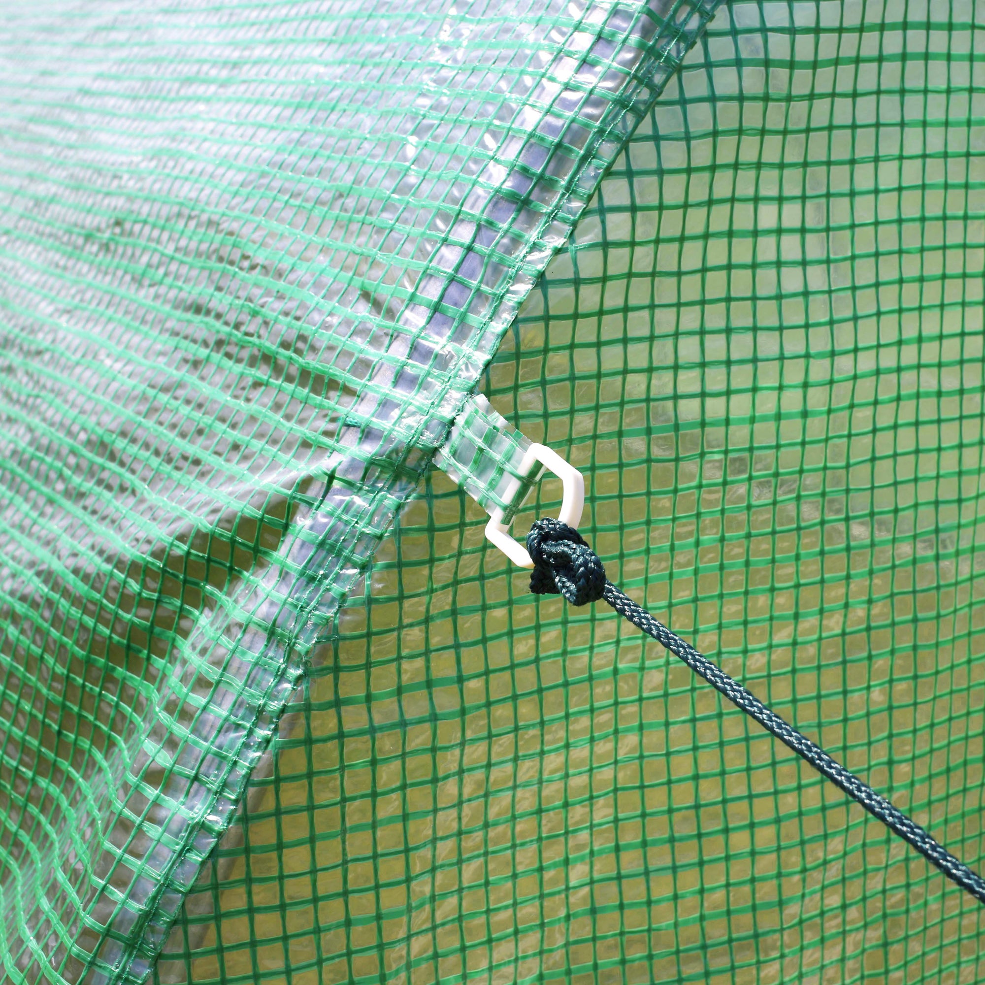 Serre en aluminium, hauteur 2 m, tube en acier galvanisé, film de maille PE