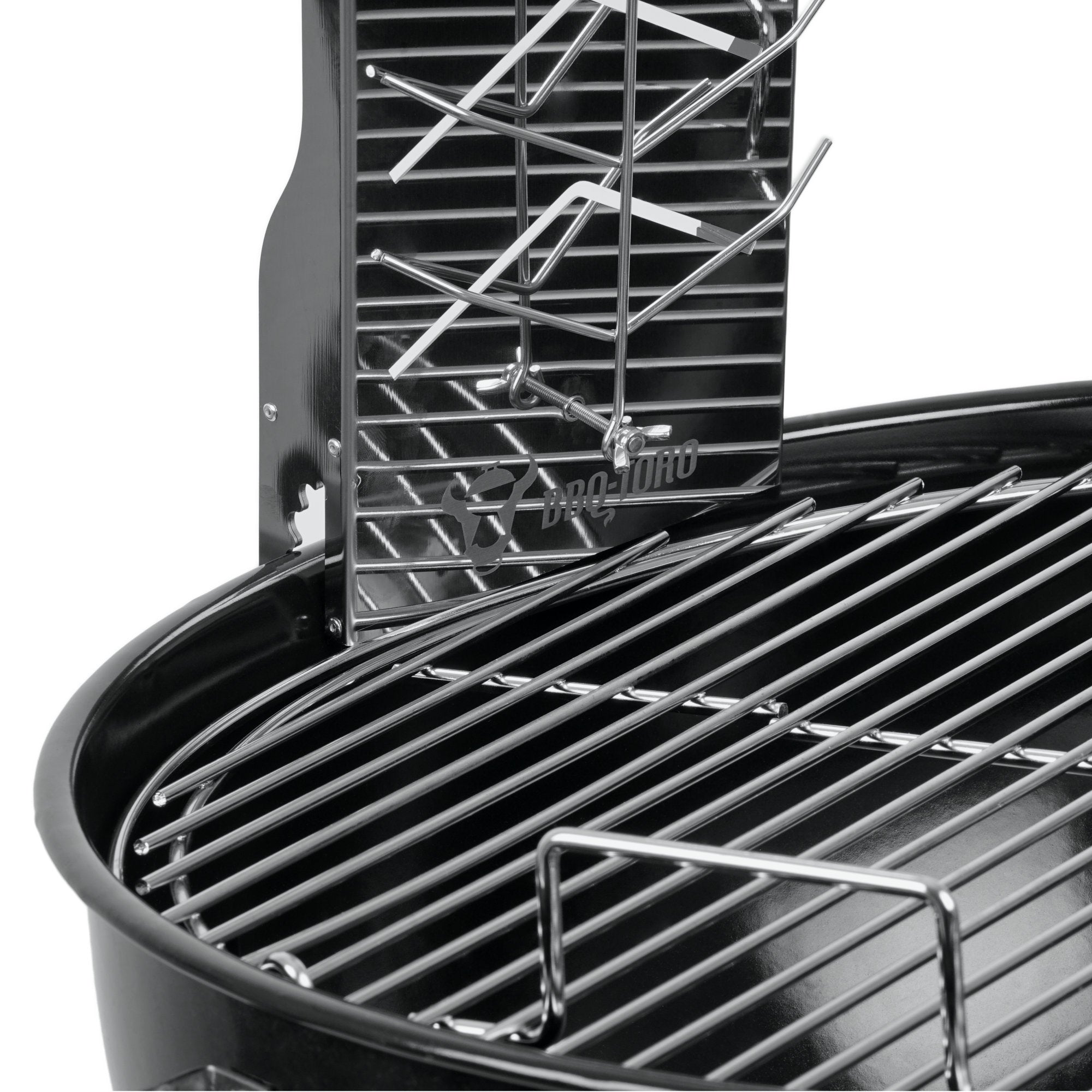 Planche à saumon grillée à la flamme, en acier inoxydable, avec support