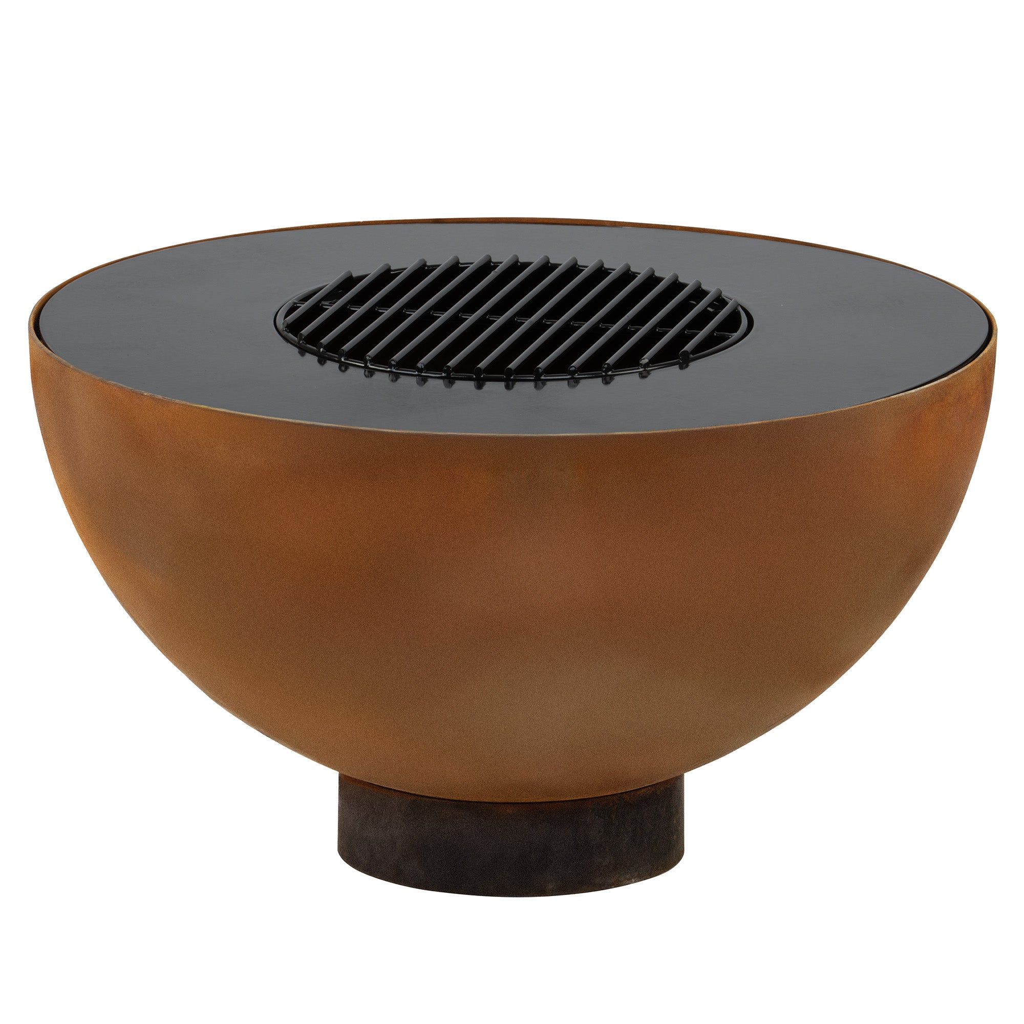 Feuerschale mit Grill, Ø 60 cm, Rostoptik
