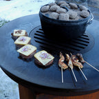 Feuerschale mit Grillring, Ø 82 cm, Stahl