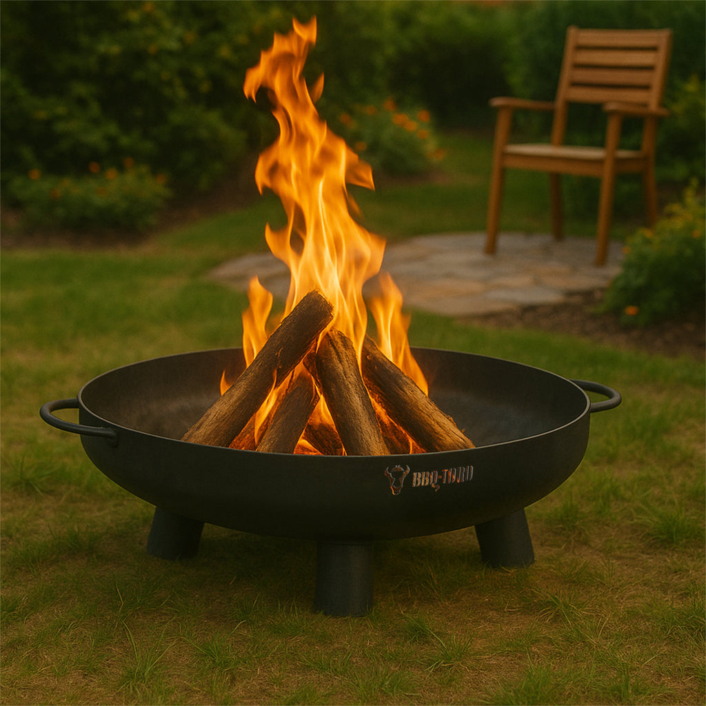 Feuerschale inkl. Deckel, Ø 70 cm, Dreibein