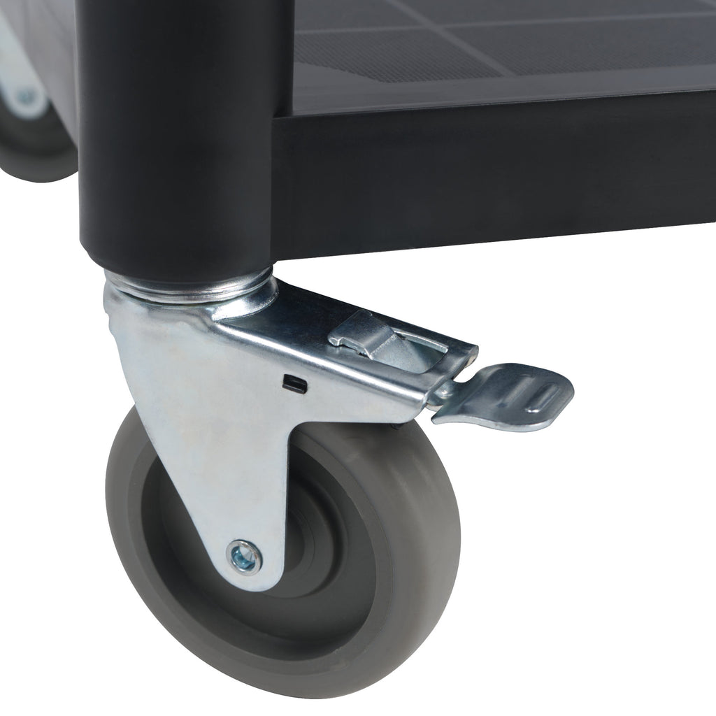 Servierwagen, bis 150 kg, mit Rollen, 3 Etagen