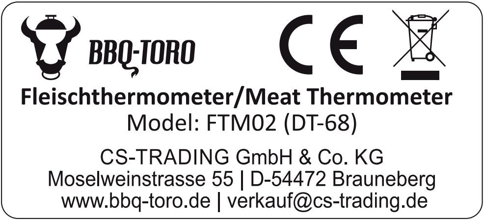 Thermomètre numérique pour barbecue, de -50 °C à 300 °C, avec écran LCD