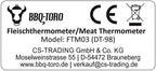 Thermomètre de cuisson numérique rechargeable pour barbecue, de -50 °C à 300 °C, avec écran LCD.