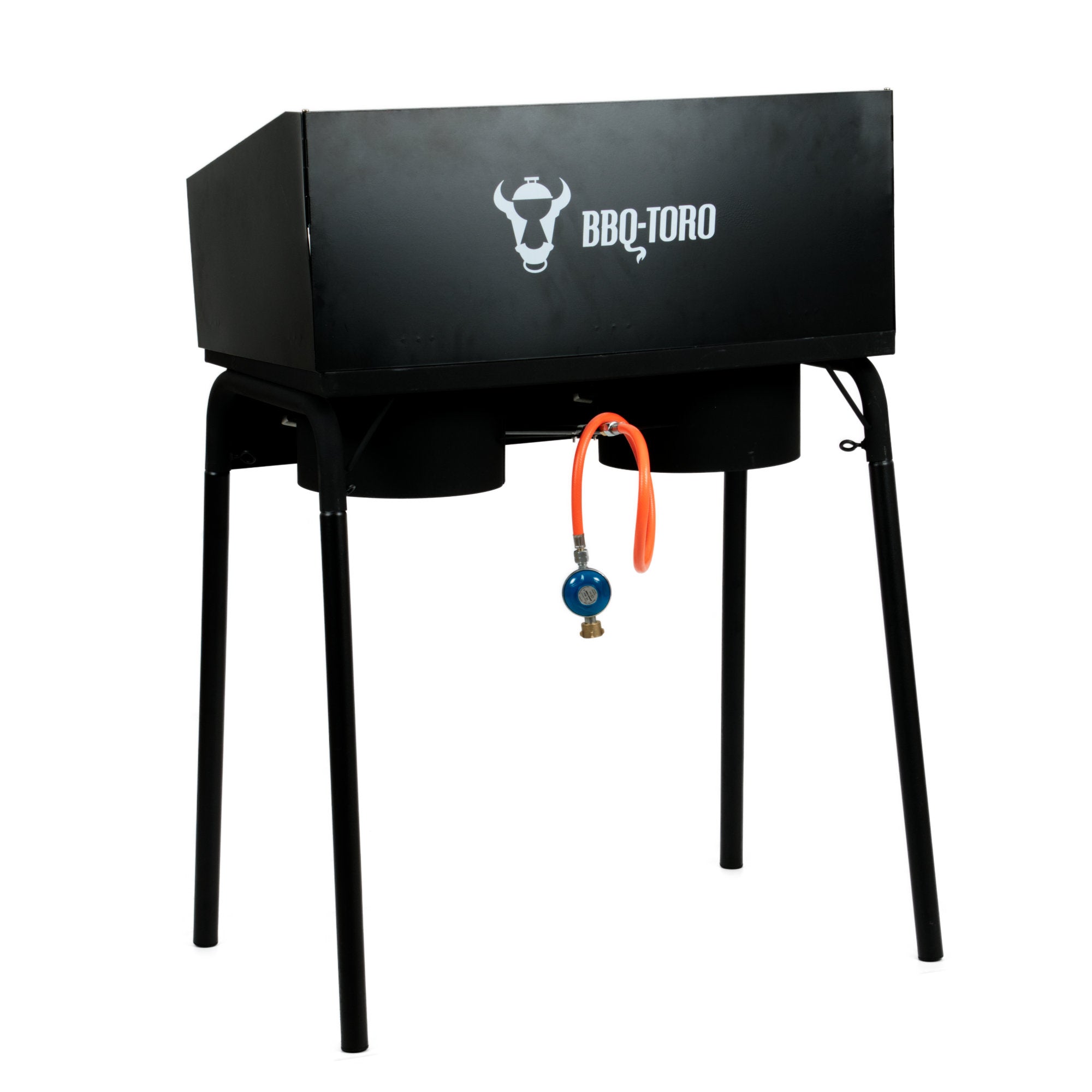 Gas Grilltisch, inkl. Edelstahl Grillplatte, 2 Gusseisen Brenner