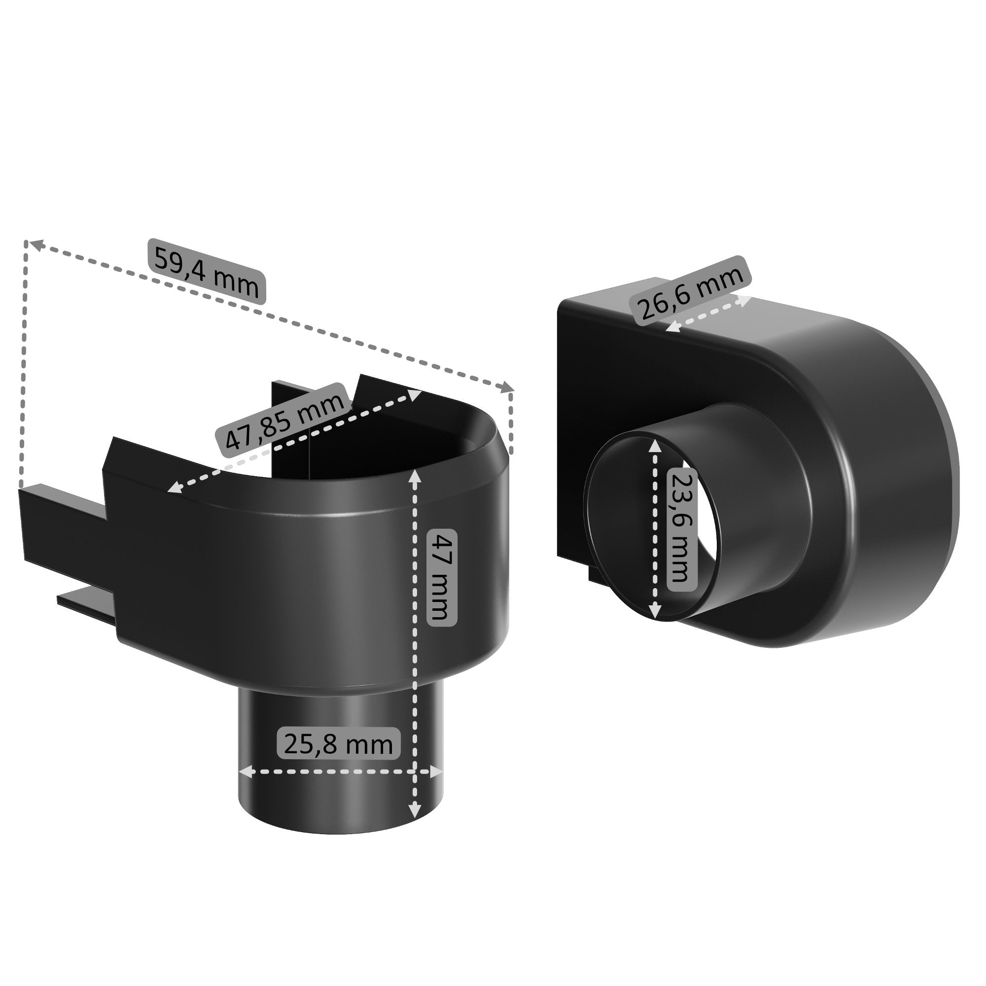 Gewächshaus Rinnenauslass 4er Set, Kunststoff