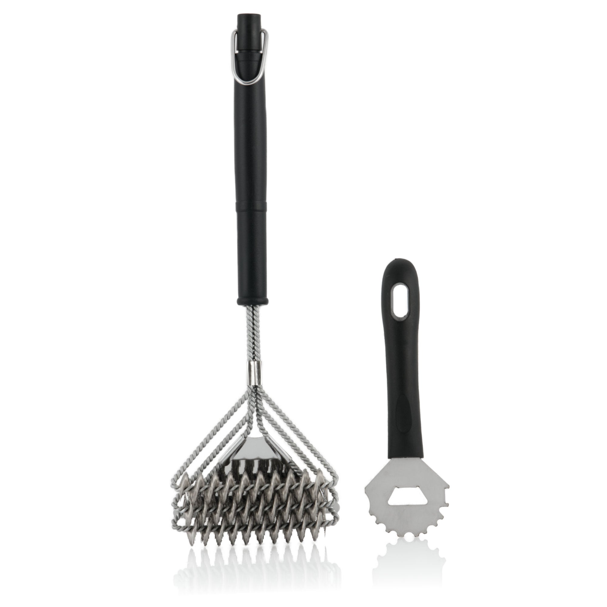 Brosse pour barbecue, lot de 2, ergonomique
