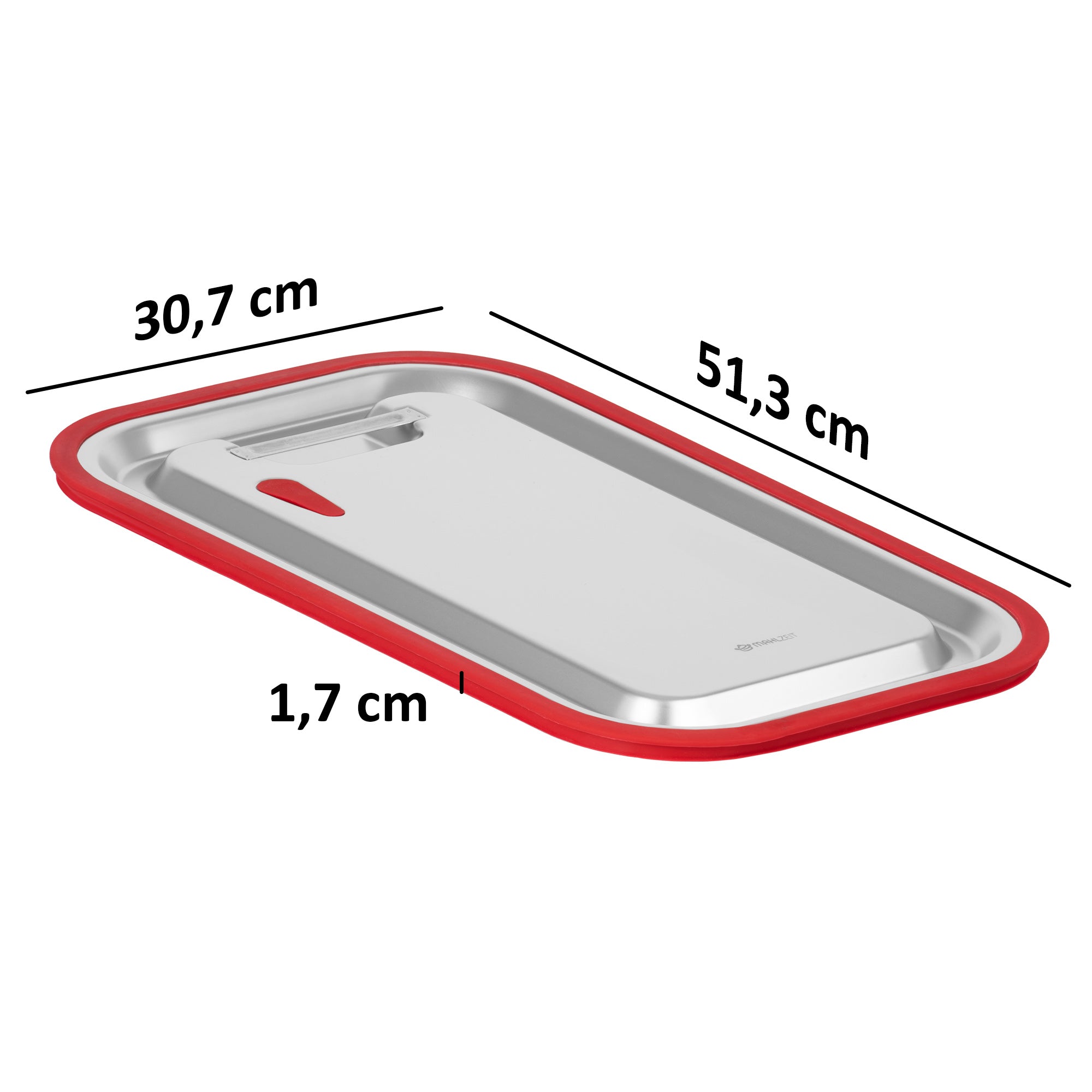 Lid for GN containers, stainless steel, with silicone rim