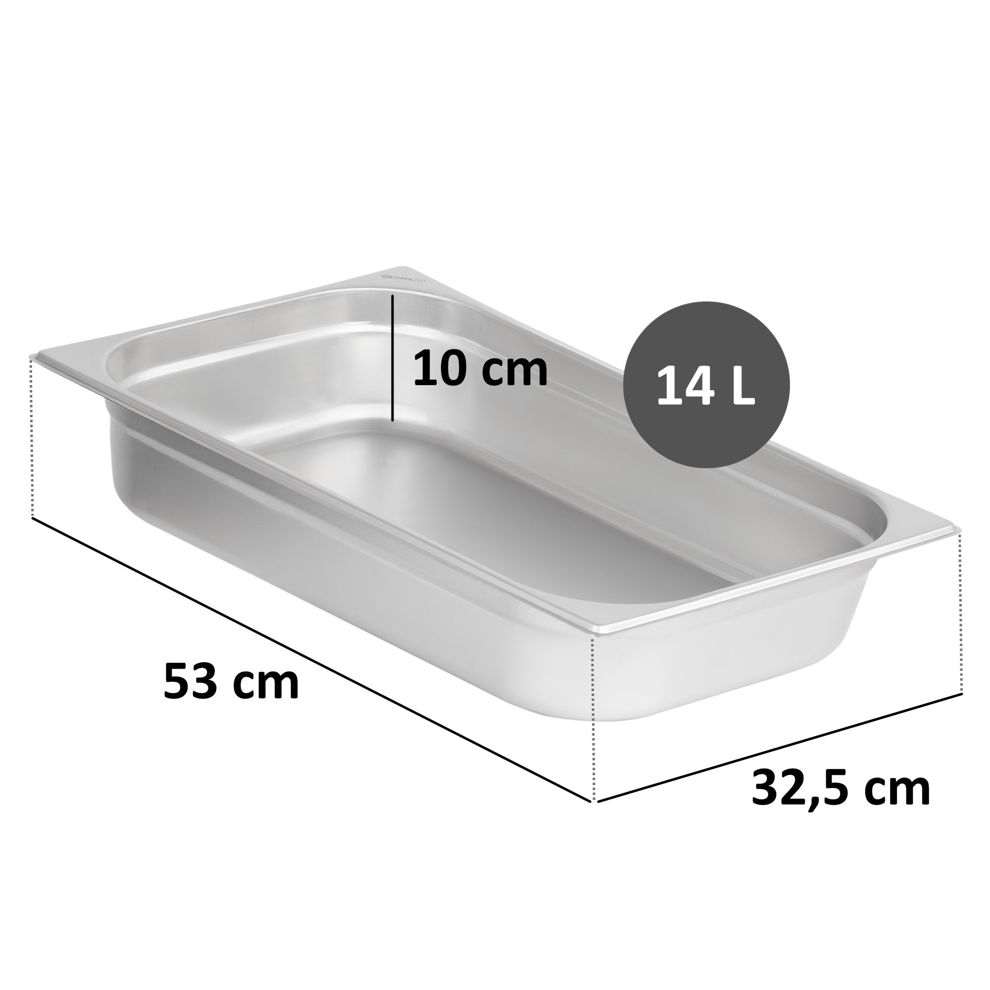 GN containers for chafing dishes, stainless steel