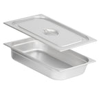 GN Behälter für Chafing Dish, Edelstahl, inkl. Deckel