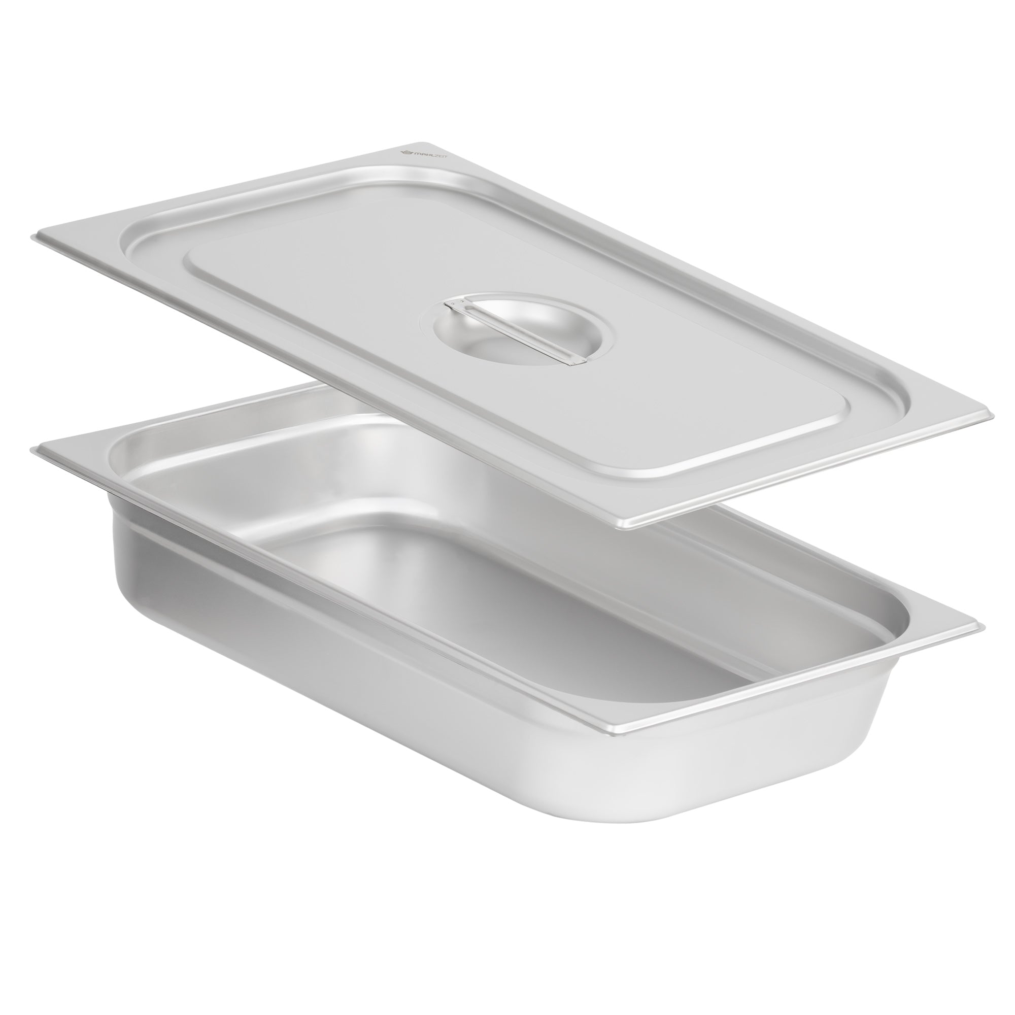 GN container for chafing dish, stainless steel, including lid