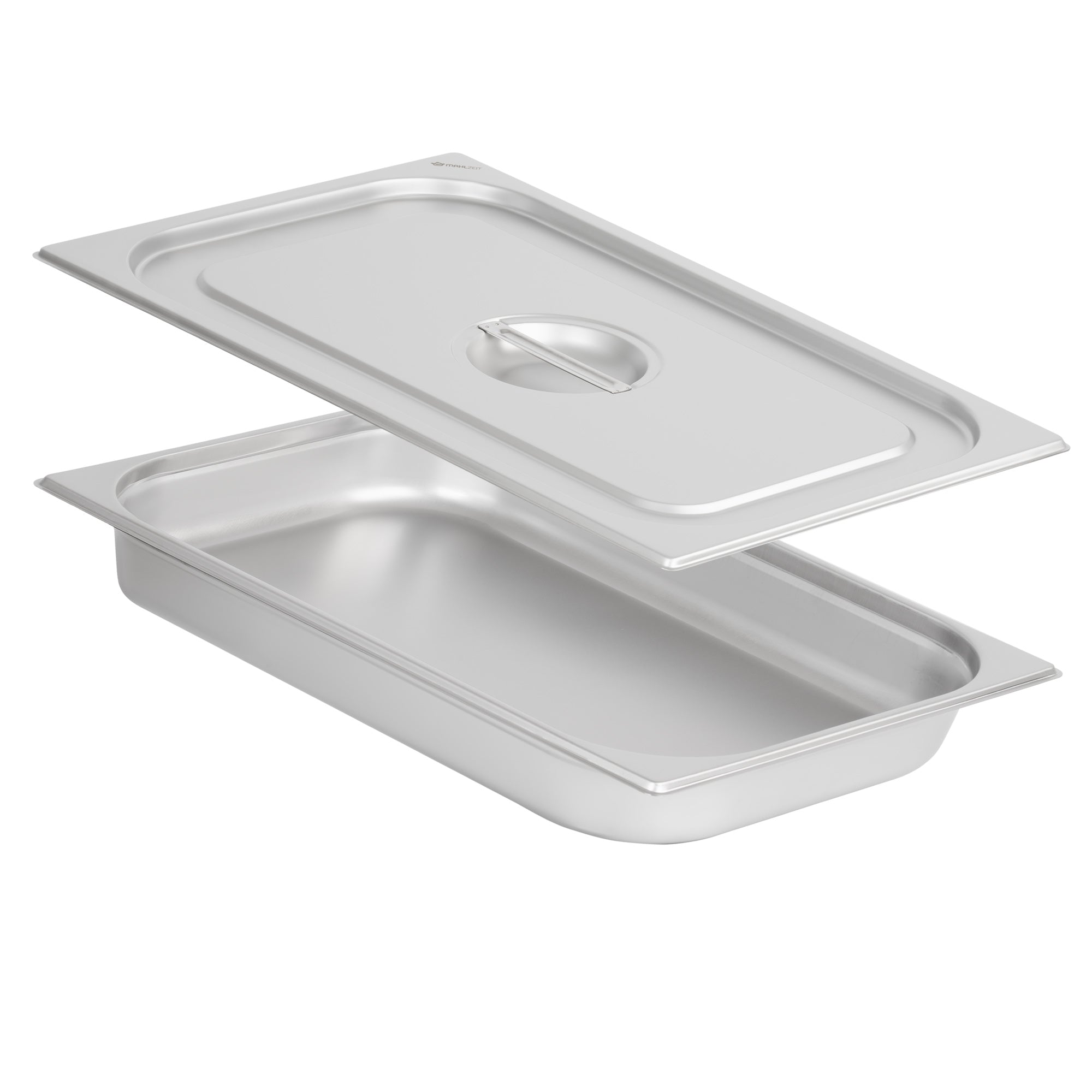 GN container for chafing dish, stainless steel, including lid